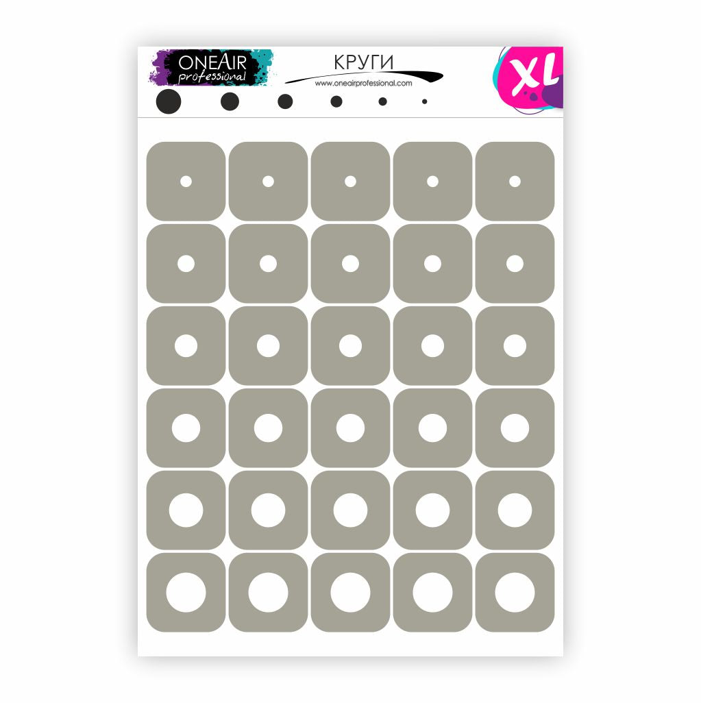 OneAir XL Circle Stencils