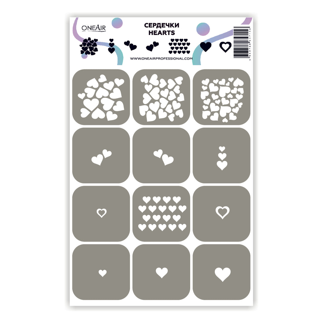 OneAir Heart Stencils