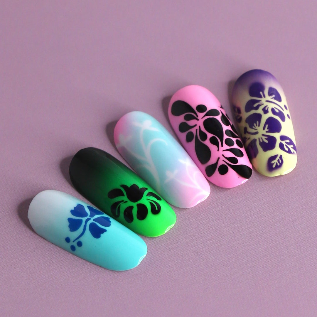 OneAir Orchids Airbrush Stencils