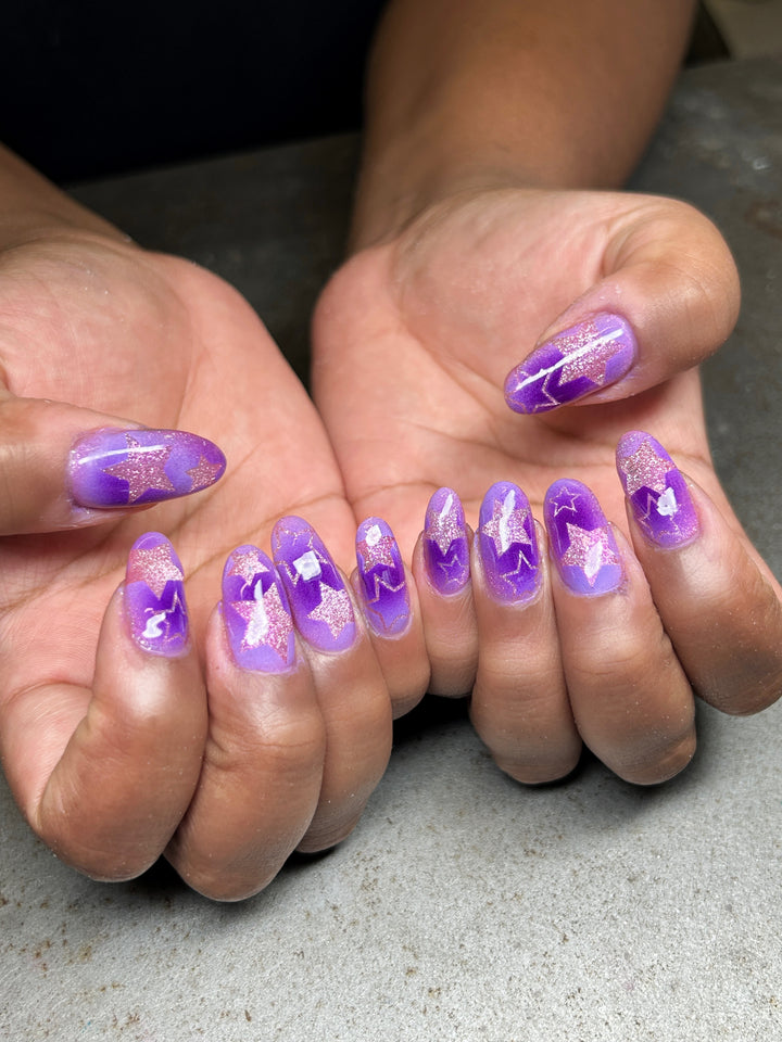 Slower Hands Stars Airbrush Stencils