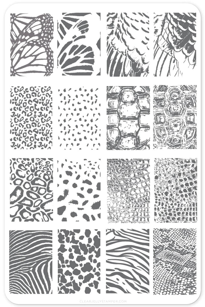 Kingdom of the Wild Etched Nail Stamping Plate