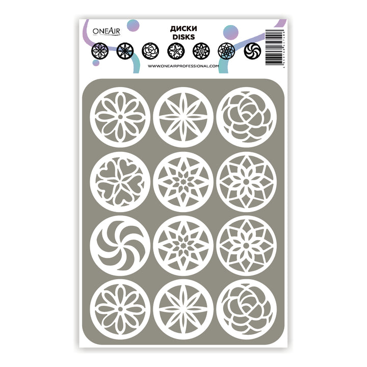OneAir Disks Airbrush Stencils