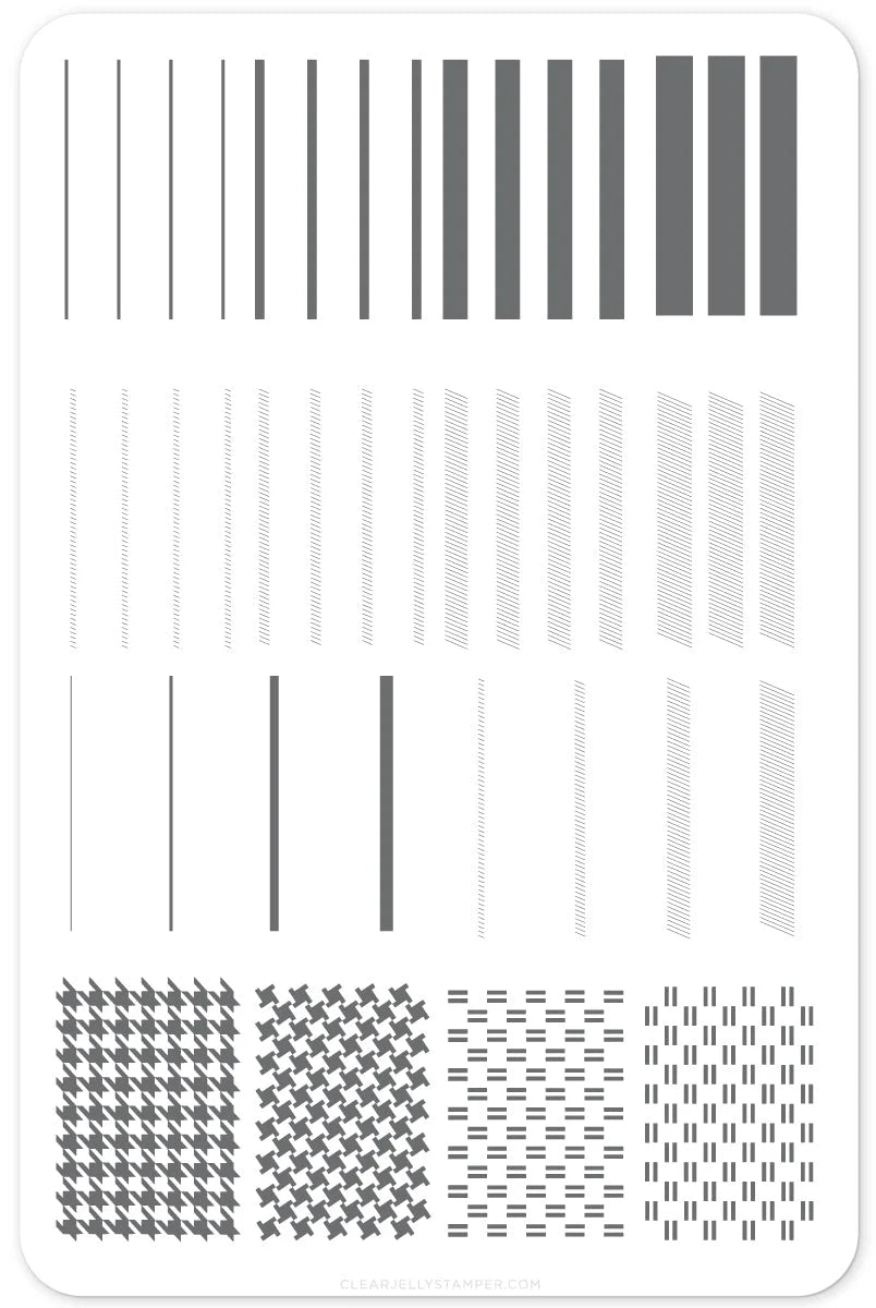 Got Plaid? Etched Nail Stamping Plate