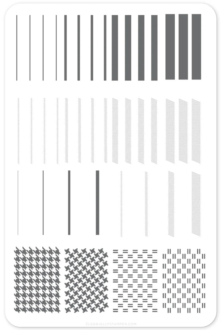 Got Plaid? Etched Nail Stamping Plate