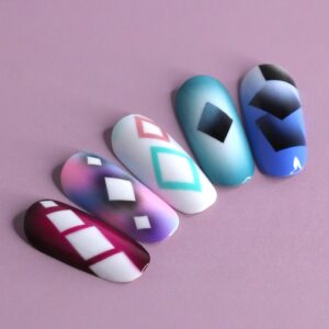 OneAir XL Rhombuses Airbrush Stencils