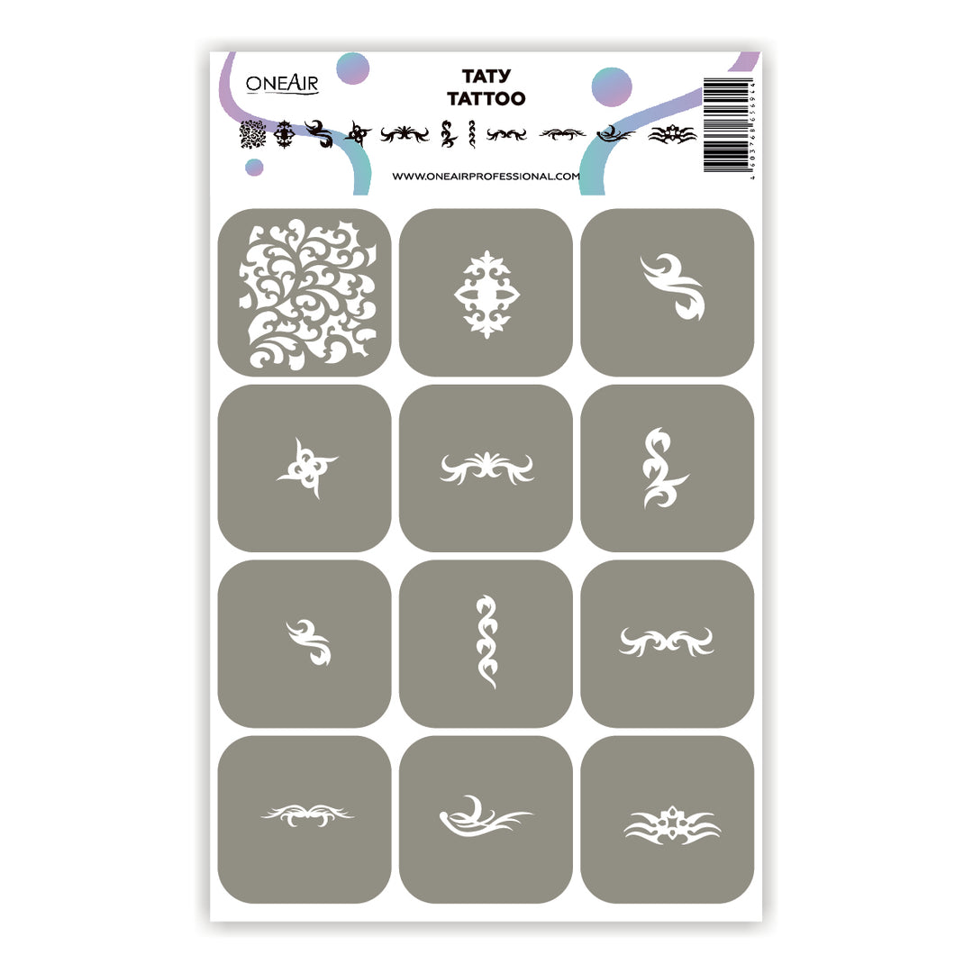 OneAir Tattoo Airbrush Stencils